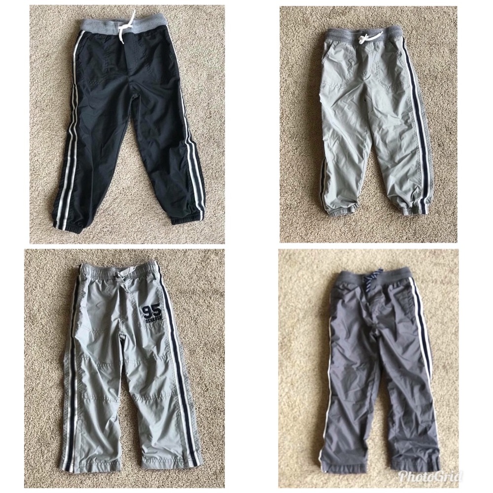 4 PAIRS of 5T boys lined sweatpants - like New